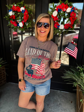 Vintage Land of The Free Tee