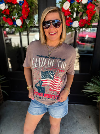 Vintage Land of The Free Tee