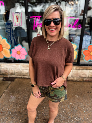 Slouchy Camo Patch Pocket Shorts | Risen