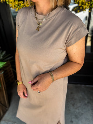 Ash Mocha Easy Breezy Midi Dress