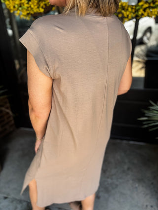 Ash Mocha Easy Breezy Midi Dress