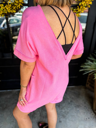 Pink Weekend Wander Romper