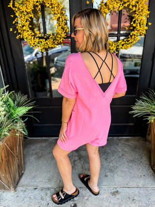 Pink Weekend Wander Romper