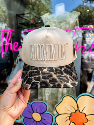 Leopard Mommin' Embroidered Hat