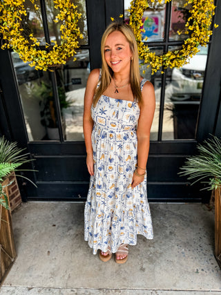 Mediterranean Memories Maxi Dress