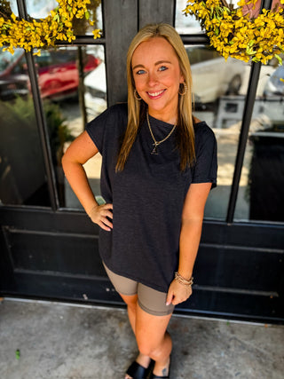 Ribbed Pocket Biker Shorts | Multiple Colors
