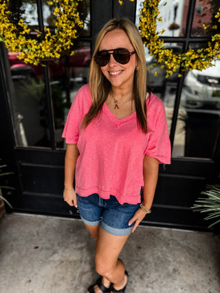 Taffy Pink Off The Clock Top