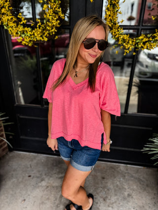 Taffy Pink Off The Clock Top