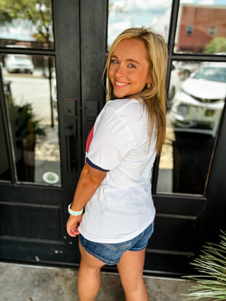 All American Ringer Oversized Tee