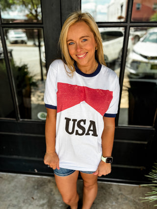 All American Ringer Oversized Tee