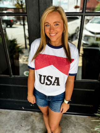 All American Ringer Oversized Tee