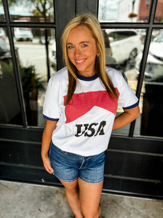 All American Ringer Oversized Tee