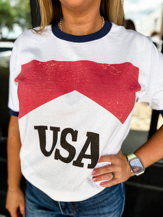 All American Ringer Oversized Tee