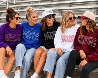 TOPPERS Dot Embroidered Sweatshirt