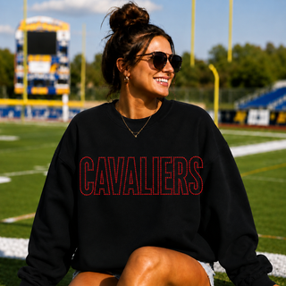 CAVALIERS Dot Embroidered Sweatshirt