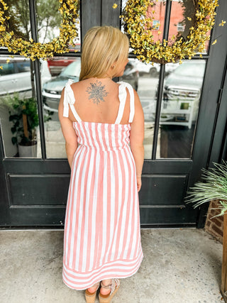 Blush Boardwalk Midi Dress