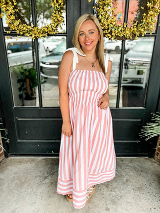 Blush Boardwalk Midi Dress