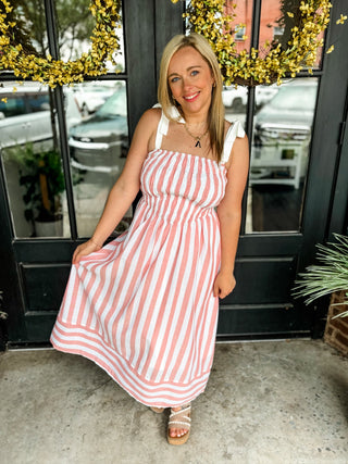 Blush Boardwalk Midi Dress
