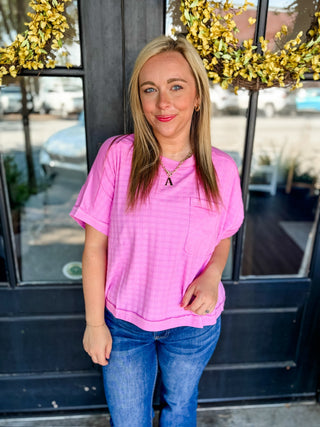 Orchid Sutton Textured Top