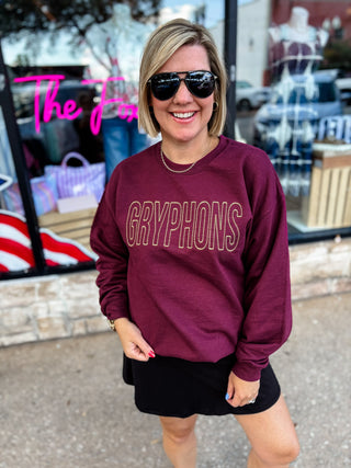 GRYPHONS Dot Embroidered Sweatshirt