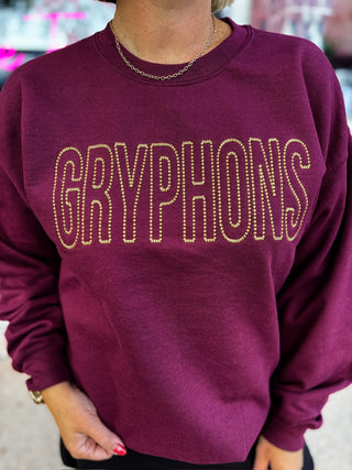 GRYPHONS Dot Embroidered Sweatshirt