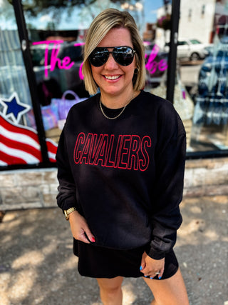 CAVALIERS Dot Embroidered Sweatshirt