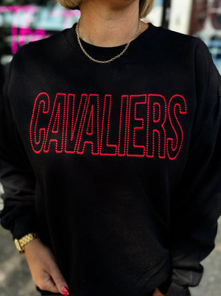 CAVALIERS Dot Embroidered Sweatshirt