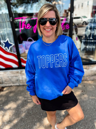 TOPPERS Dot Embroidered Sweatshirt