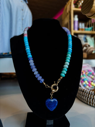 Lapis Dreams Beaded Necklace