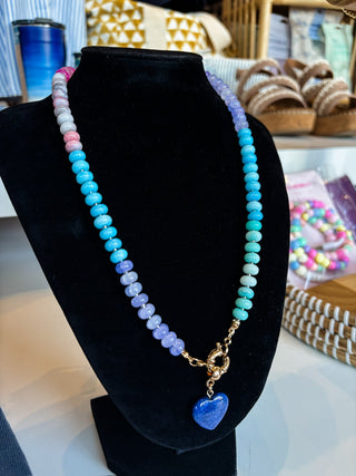 Lapis Dreams Beaded Necklace