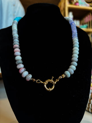 Morning Sky Glass Beaded Necklace