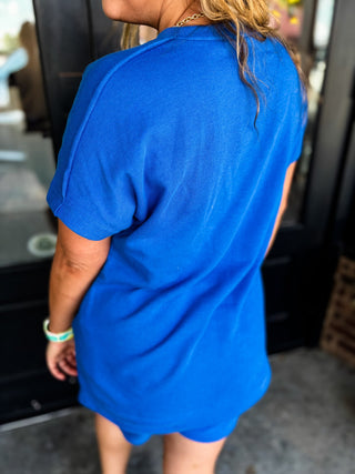 Deep Indigo Raw Edge Runaround Set