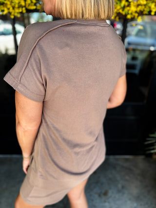 Taupe Raw Edge Runaround Set