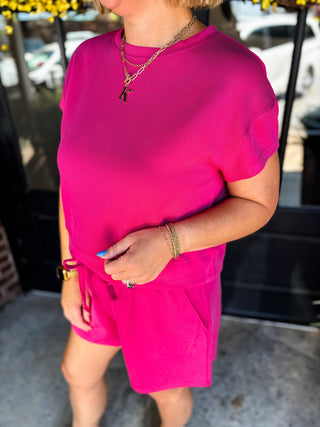 Plum Pink Sunday Reset Ribbed Set