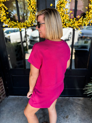Plum Pink Sunday Reset Ribbed Set