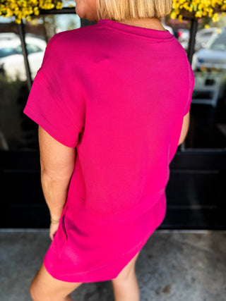 Plum Pink Sunday Reset Ribbed Set