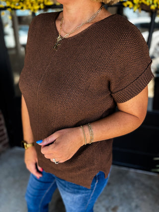 Brown Crossroads Sweater Top