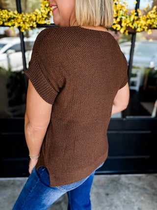 Brown Crossroads Sweater Top