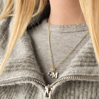Bezel Birthstone Charm | Sis Kiss