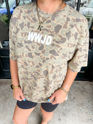 WWJD Duck Camo Graphic Tee