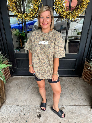 WWJD Duck Camo Graphic Tee