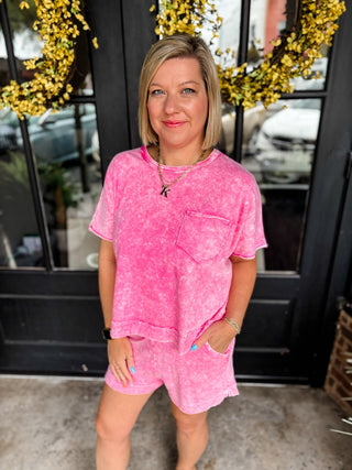 Hot Pink Coastal Comfort Halo Wash Set