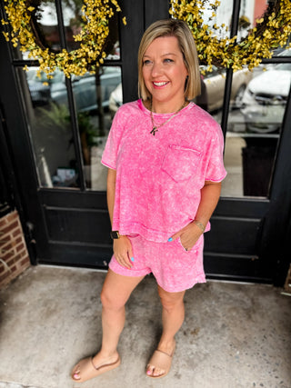 Hot Pink Coastal Comfort Halo Wash Set