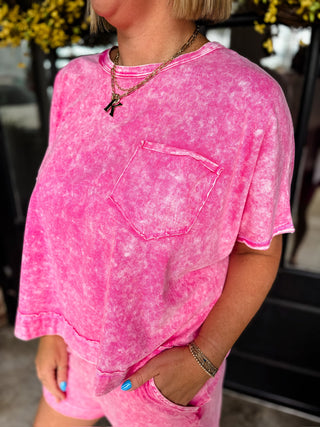 Hot Pink Coastal Comfort Halo Wash Set