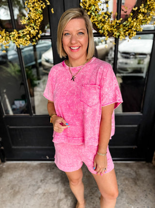 Hot Pink Coastal Comfort Halo Wash Set