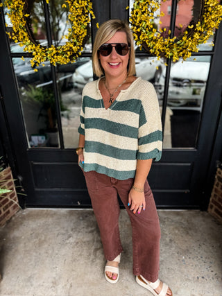 Rum Brown Cropped Wide Leg Denim Pants | Zenana