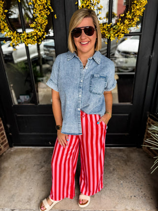 Cherry Pop Stripe Pants