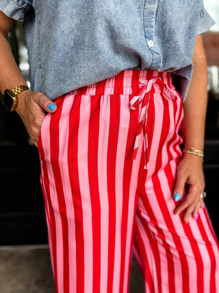 Cherry Pop Stripe Pants