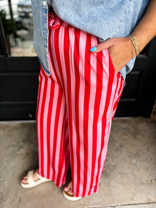 Cherry Pop Stripe Pants