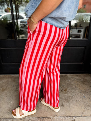 Cherry Pop Stripe Pants